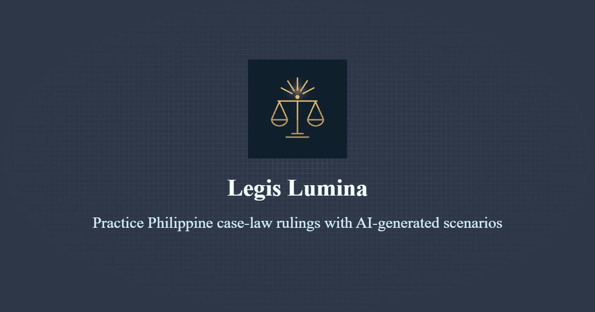 Screenshot of Legis Lumina
